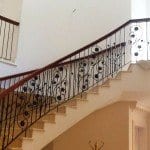 A picture of some custom stairs railings