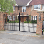 A personalised, bespoke metal automated gate