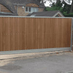 An automated wooden gate