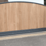 An automated wooden gate