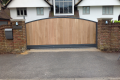 An automated wooden gate