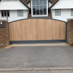 An automated wooden gate