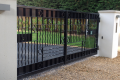 A personalised, large metal gate