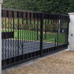 A personalised, large metal gate