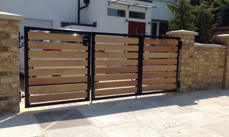 Bi-Folding Wooden Gate