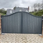 C24 Composite Swing Driveway Gate