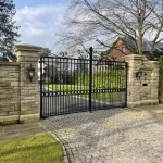 M33 Metal Swing Driveway Gate